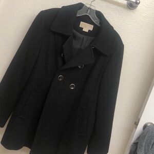 Michael Kors Black Peacoat Jacket